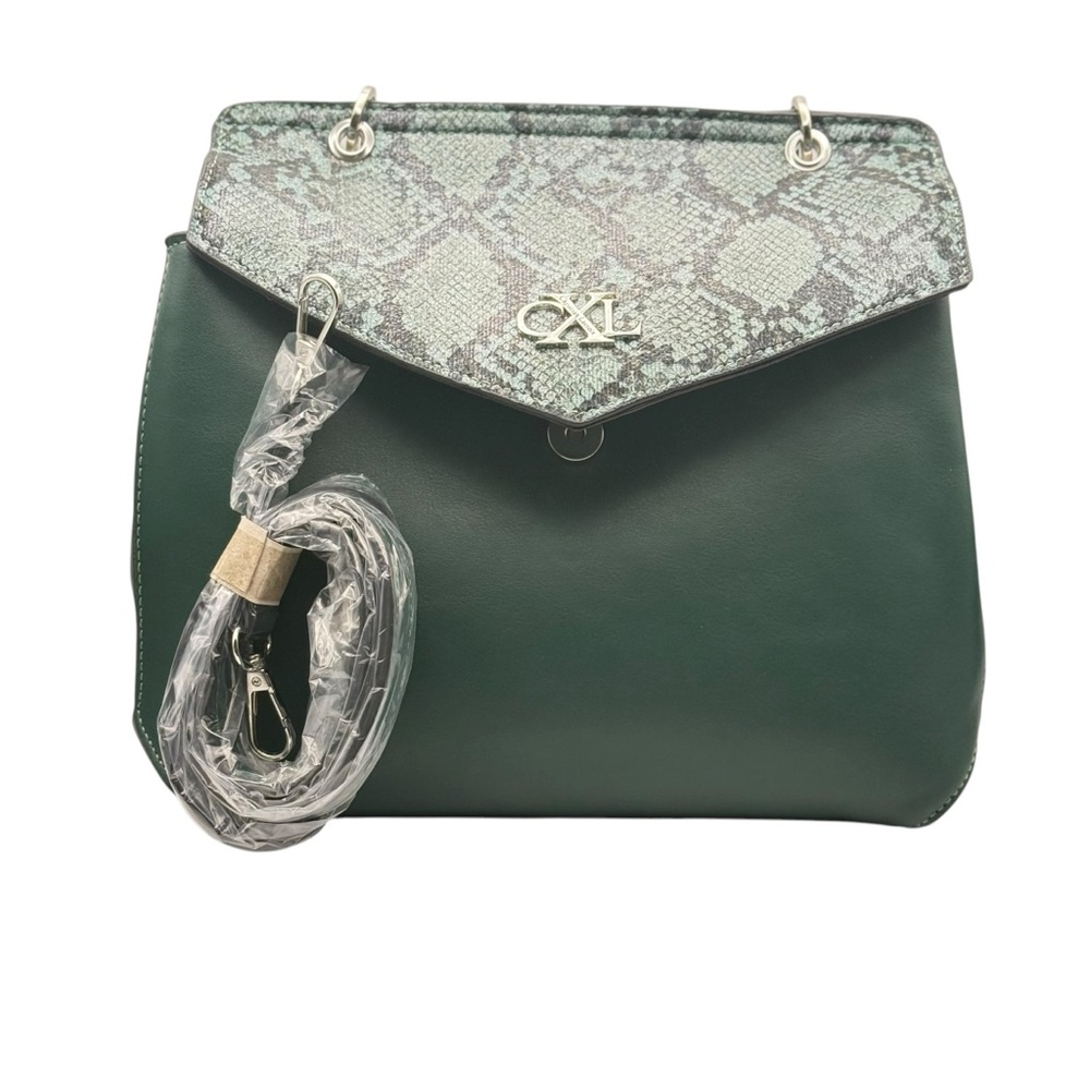 CXL by Christian Lacroix Sable Prism Python Satchel Purse - Picture 3 of 11